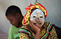 Cabaceira woman with Musiro facemask, Mozambique